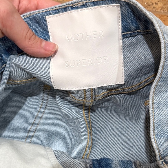 New MOTHER The Quartet Breaker Skimp Jeans Sz 34 Wide Leg Casual Closet Staple - Picture 6 of 15